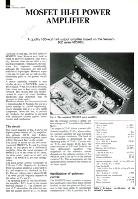 Mosfet Hi-Fi Power Amplifier