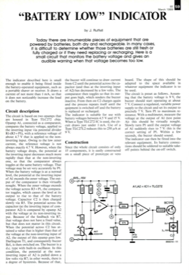 Battery Low Indicator