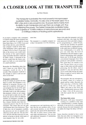 A Closer Look At The Transputer