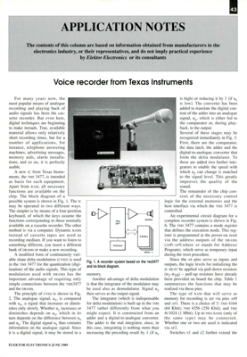 Voice Recorder From Texas Instruments