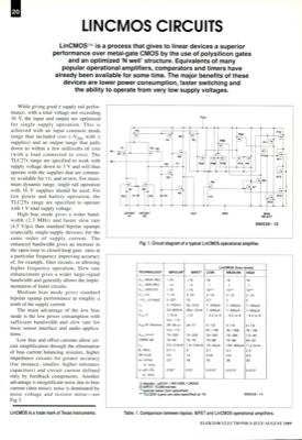 Lincmos Circuits