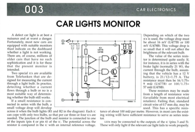 Car Lights Monitor