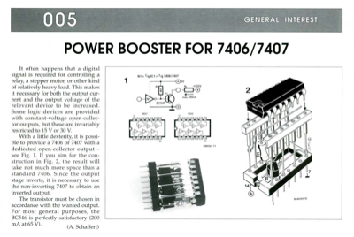 Power Booster For 7406/7407