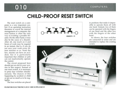 Child-Proof Reset Switch