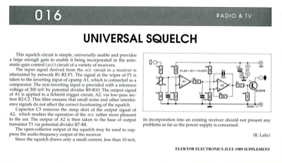 Universal Squelch