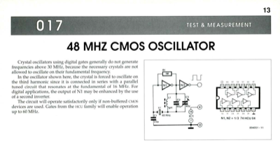48 Mhz Cmos Oscillator