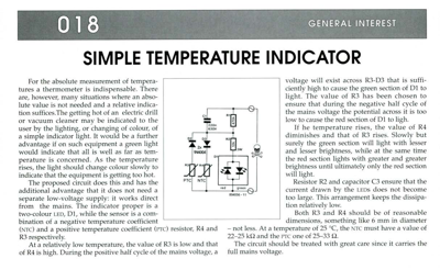 Simple Temperature Indicator