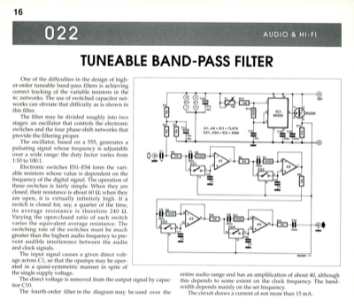 Tuneable Band-Pass Filter