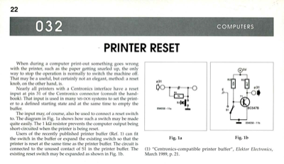 Printer Reset