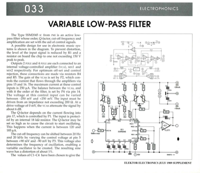 Variable Low-Pass Filter
