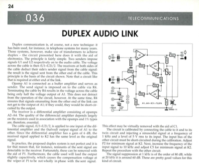 Duplex Audio Link
