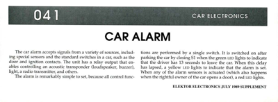 Car Alarm