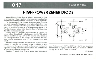 High-Power Zener Diode