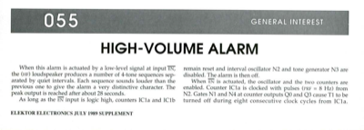 High-Volume Alarm