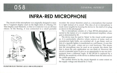 Infra-Red Microphone