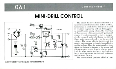 Mini-Drill Control