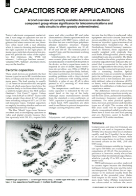 Capacitors For Rf Applications