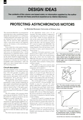 Protecting Asynchronous Motors