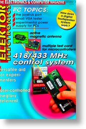 418/433 MHz control system:
