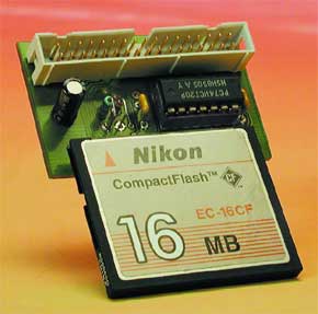 Compact Flash Interface for Microcontroller Systems