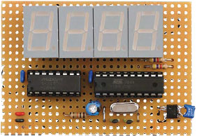 Thermometer with Four-Digit LED Display