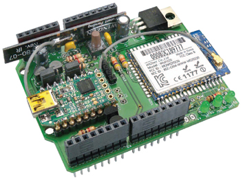 Wi-Fi/Bluetooth/USB shield for Platino and Arduino