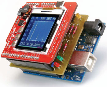 Arduino AC Grid Analyzer: Frequency Analysis on a Mini Color Display