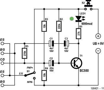 Simple Transistor Tester