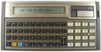 Hewlett Packard 71B Number Cruncher (1984)