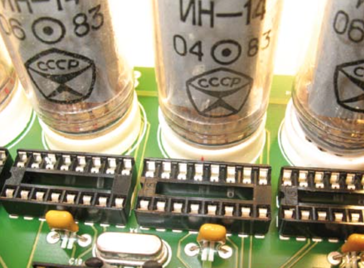 Mounting nixie tubes