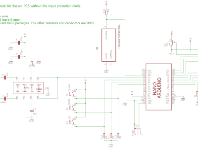 Only use this when you work with the old pcb without input power protection diode!