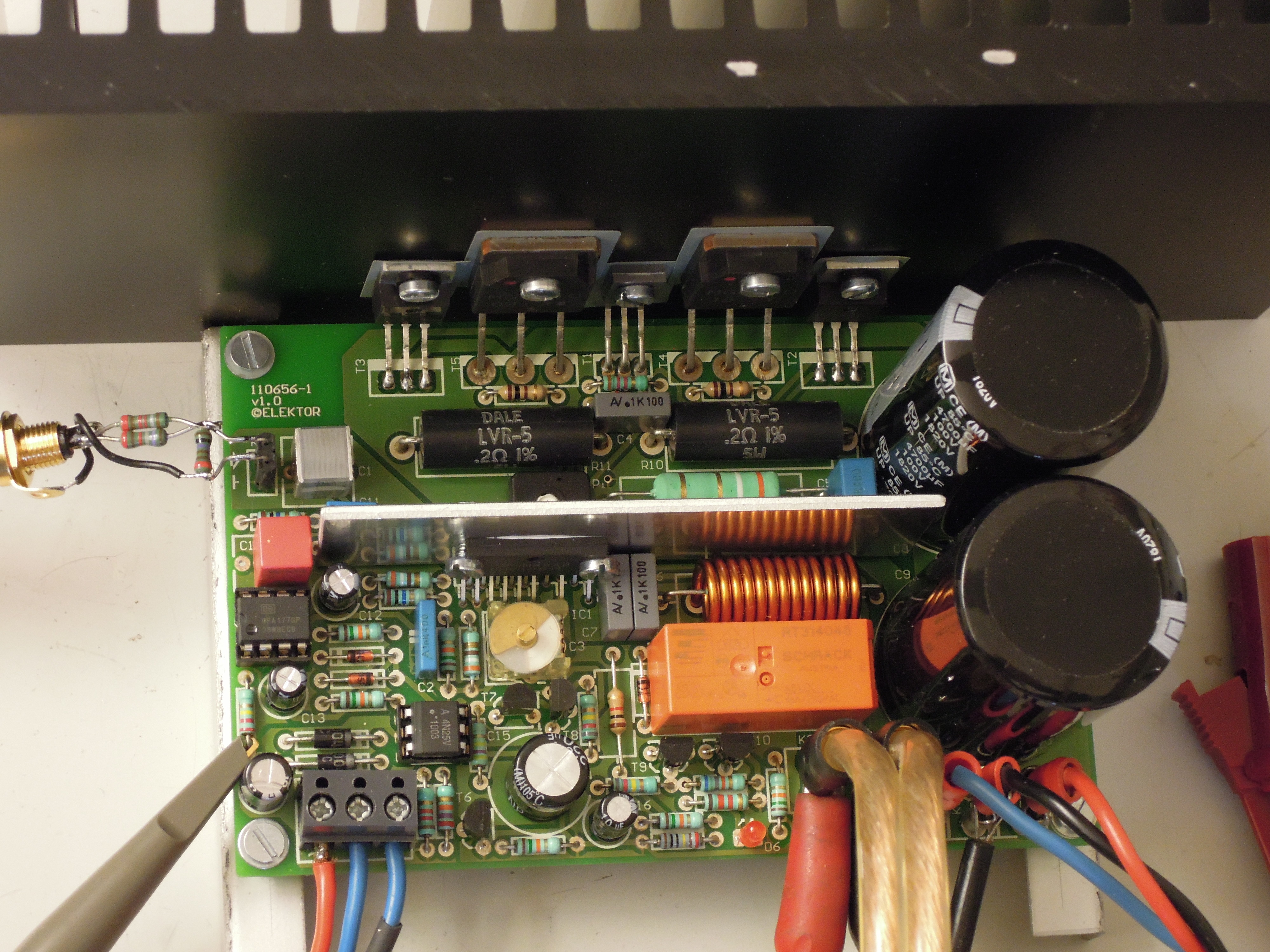 Assembled L20 Audio Power Amplifier Board x 2pcs 350W+350W With Heatsink 